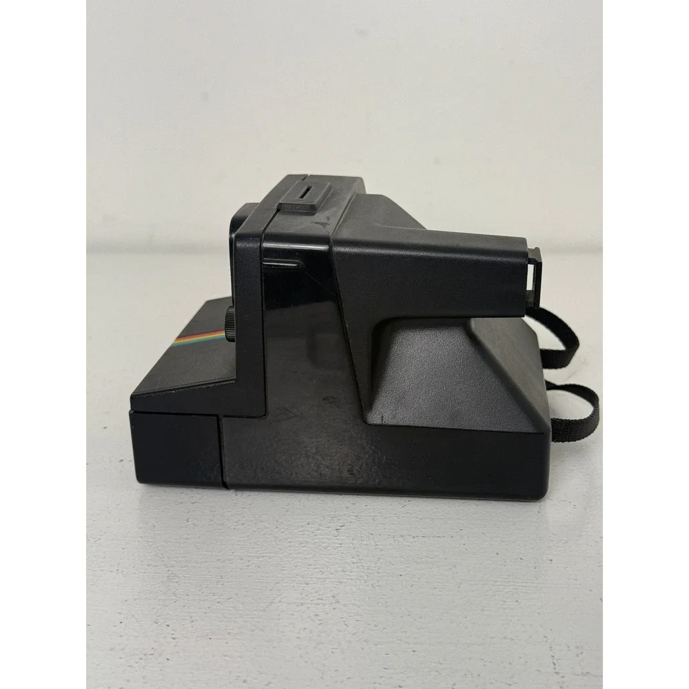 Polaroid Time-Zero OneStep Rainbow Land Camera Black SX-70 Film Vintage Retro
